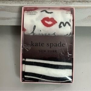 Kate Spade NWT socks with gorgeous patterns and colors one size fits most